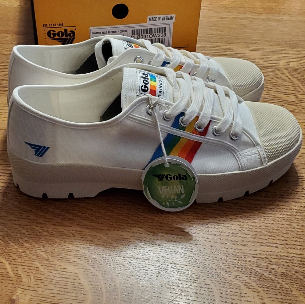 Gola Coaster Peak Rainbow Sneakers - off-white/multi - Picture 10 of 12